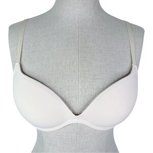 Pepper Zero-G Wirefree Lift Up Bra sz 36A * Push Up Padded Push-Up Ecru Ivory